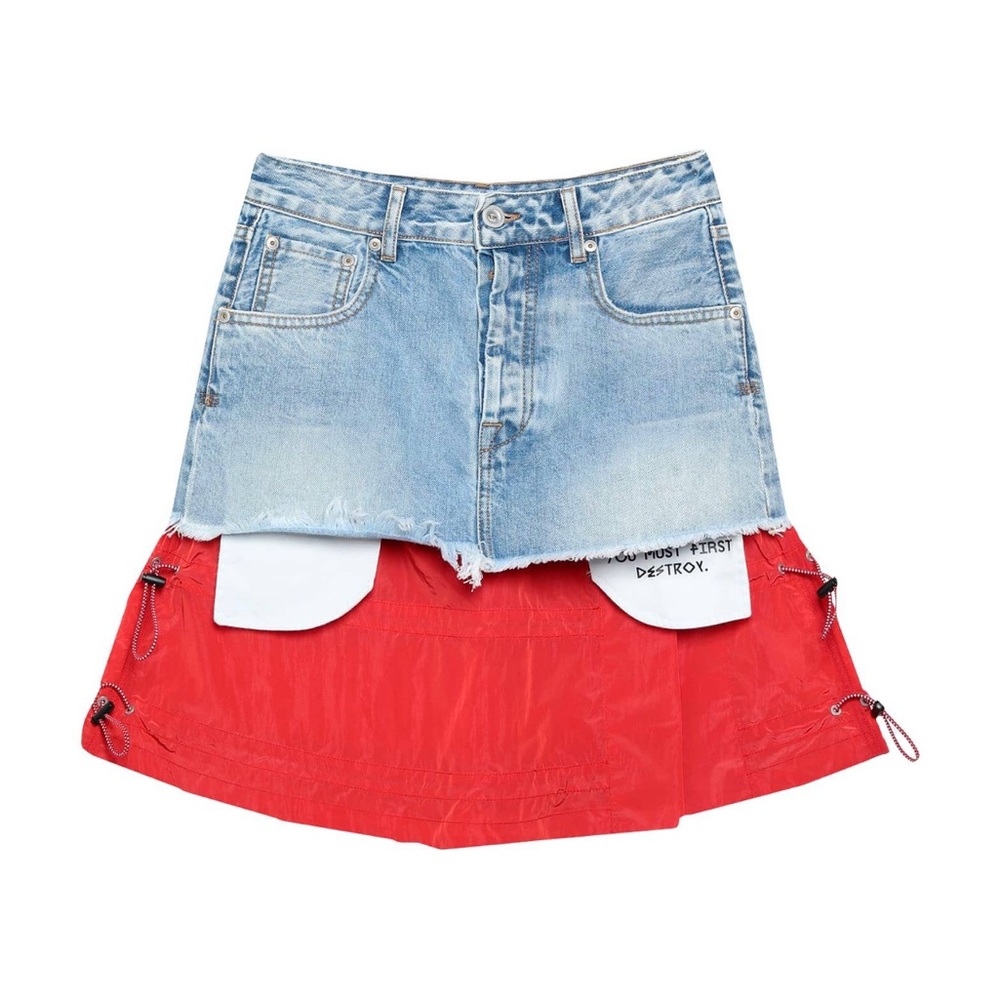 Ben Taverniti unravel project woman denim mini skirt size 25